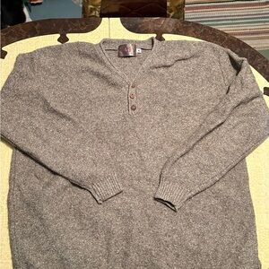 Vintage Men's Gray/tan Sweater